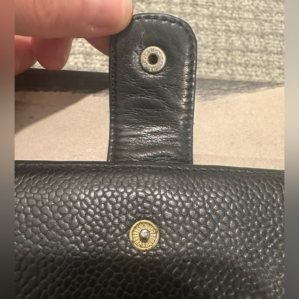 Vintage Chanel CC Timeless Caviar French Wallet - Picture 4 of 11
